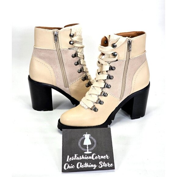 NWOB Frye and Co. Women's Beige Suede Rayner Hiker Casual Dress Boots Sz 7M 1772 - Picture 10 of 13